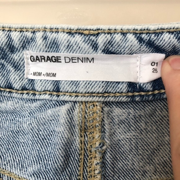 GARAGE high waisted jean shorts. - Picture 5 of 7